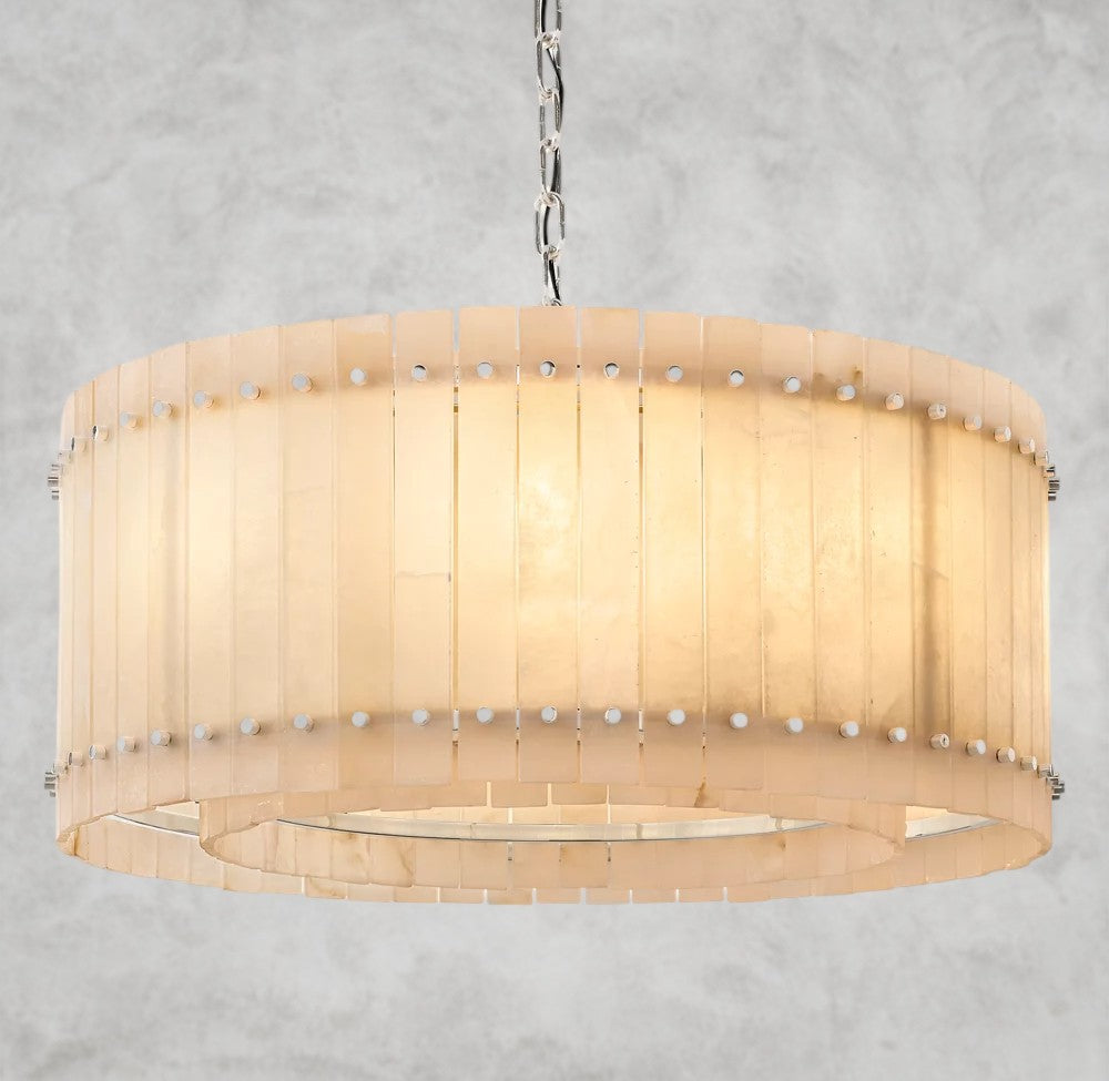 San Marco Alabaster Round Chandelier 22", 37", 48", 60"